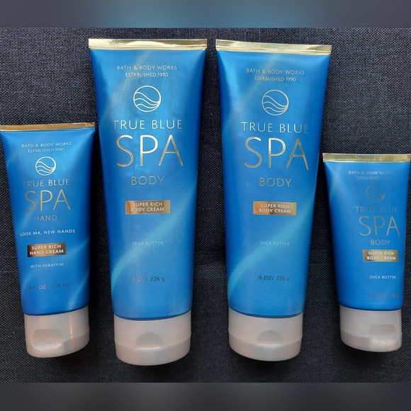 Bath & Body Works Other - Bath & Body Works True Blue Spa Body & Hand Cream 4-piece Bundle